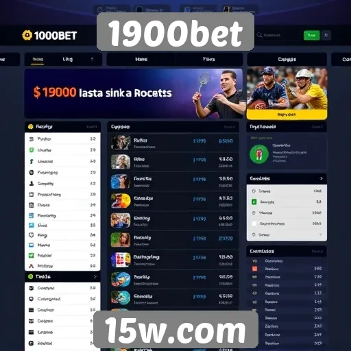 Interface do usuário e usabilidade do site 1900bet